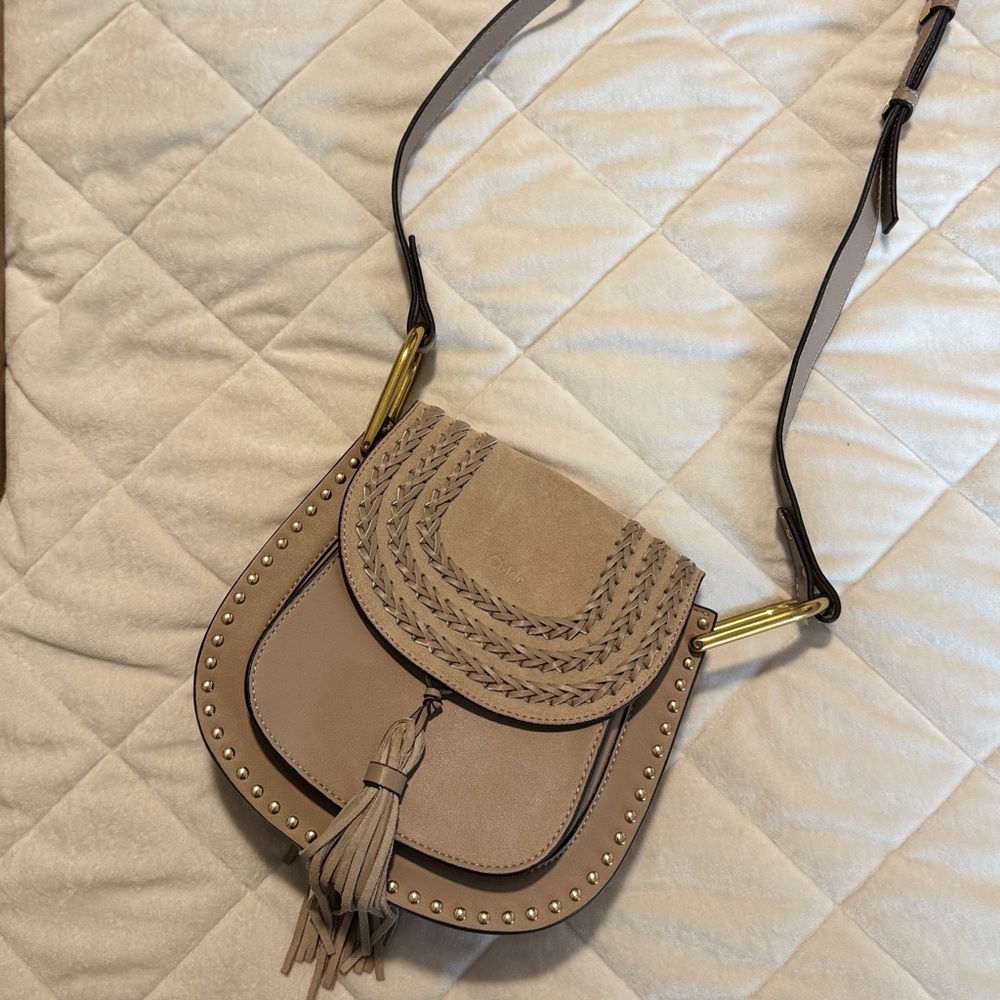 Boho Tan Crossbody Bag w/ Tassel